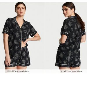 COPY - VICTORIA'S SECRET Modal Short Pajama Set Black White Floral So Comfy! NWT